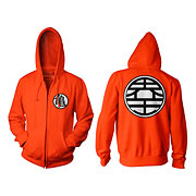 Dragon Ball Z Kame Symbol Orange Zip-Up Hoodie